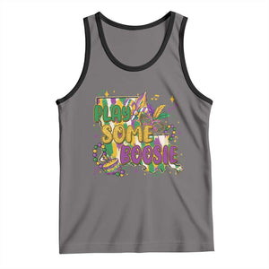 Play Some Boosie Mardi Gras Tank Top Funny Louisiana New Orleans Carnival TS11 Deep Heather Black Print Your Wear