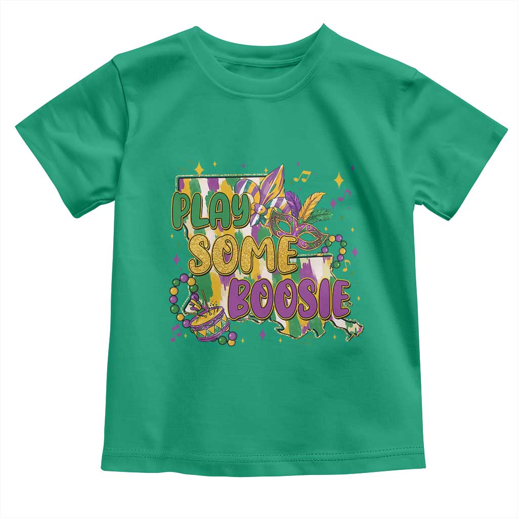 Play Some Boosie Mardi Gras Toddler T Shirt Funny Louisiana New Orleans Carnival TS11 Irish Green Print Your Wear