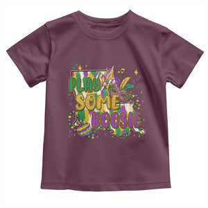 Play Some Boosie Mardi Gras Toddler T Shirt Funny Louisiana New Orleans Carnival TS11 Maroon Print Your Wear
