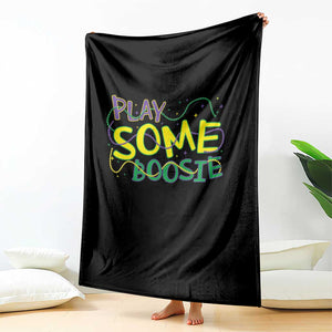 Funny Play Some Boosie Mardi Gras Throw Blanket Beads Carnival Louisiana TS11 Print Your Wear