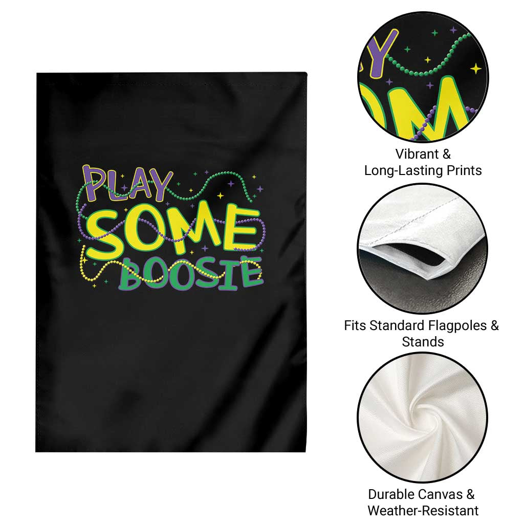 Funny Play Some Boosie Mardi Gras Garden Flag Beads Carnival Louisiana TS11 Print Your Wear