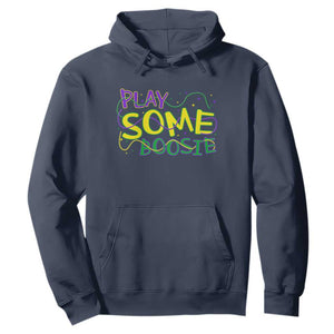 Funny Play Some Boosie Mardi Gras Hoodie Beads Carnival Louisiana TS11 Navy Print Your Wear