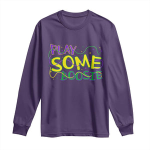 Funny Play Some Boosie Mardi Gras Long Sleeve Shirt Beads Carnival Louisiana TS11 Purple Print Your Wear