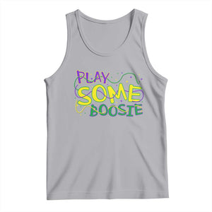 Funny Play Some Boosie Mardi Gras Tank Top Beads Carnival Louisiana TS11 Athletic Heather Print Your Wear