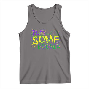 Funny Play Some Boosie Mardi Gras Tank Top Beads Carnival Louisiana TS11 Deep Heather Print Your Wear