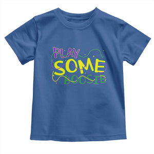Funny Play Some Boosie Mardi Gras Toddler T Shirt Beads Carnival Louisiana TS11 Royal Blue Print Your Wear
