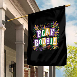Funny Play Boosie Mardi Gras Garden Flag Fat Tuesday Carnival Fleur De Lis Music TS11 Print Your Wear
