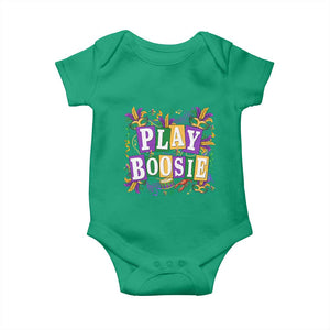 Funny Play Boosie Mardi Gras Baby Onesie Fat Tuesday Carnival Fleur De Lis Music TS11 Irish Green Print Your Wear