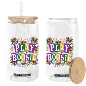 Funny Play Boosie Mardi Gras Glass Can Fat Tuesday Carnival Fleur De Lis Music TS11 Print Your Wear