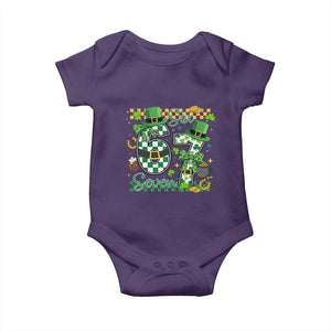 67 St Patricks Day Baby Onesie Funny Six Seven Meme Lucky Shamrock TS11 Purple Print Your Wear