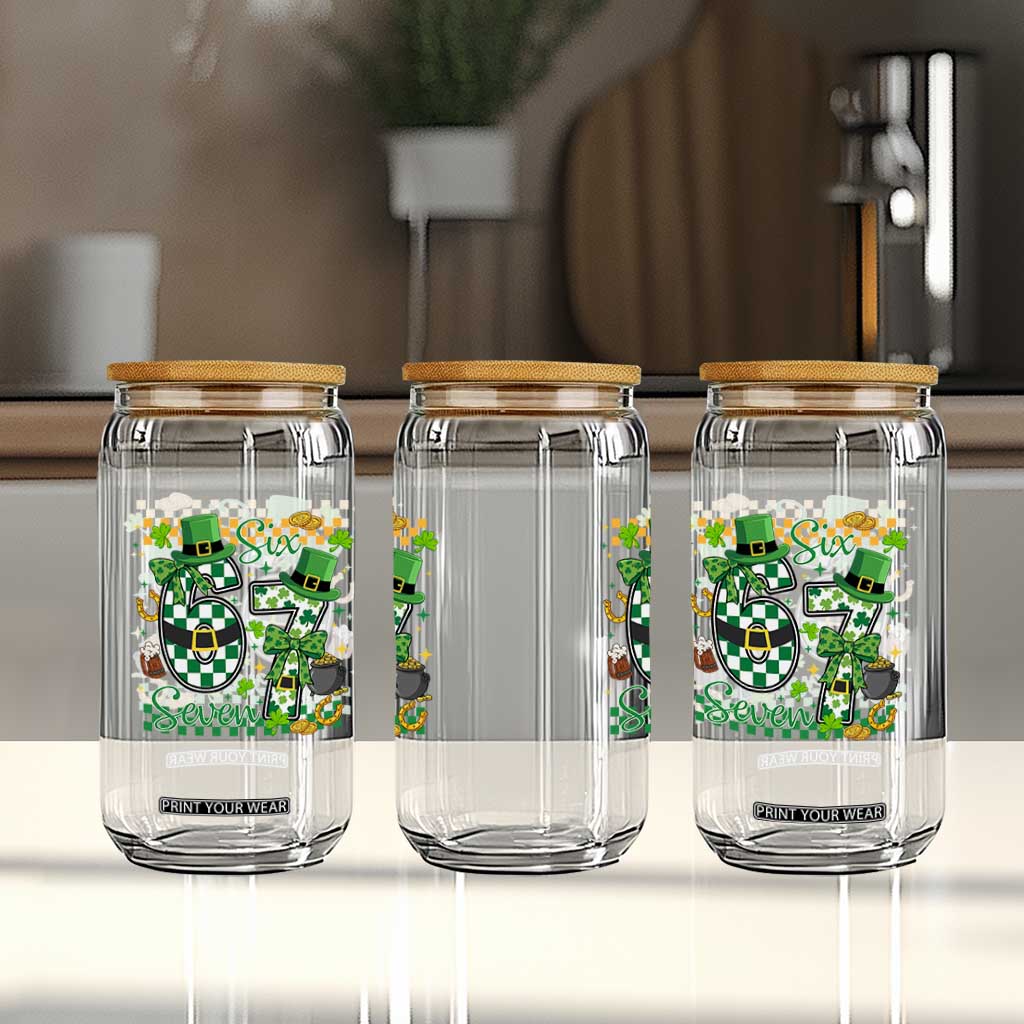 67 St Patricks Day Glass Can Funny Six Seven Meme Lucky Shamrock TS11 Print Your Wear