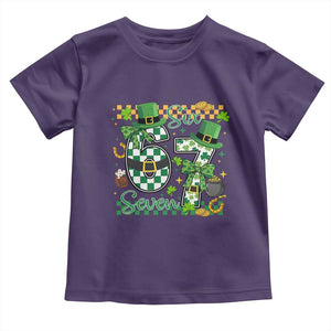 67 St Patricks Day Toddler T Shirt Funny Six Seven Meme Lucky Shamrock TS11 Purple Print Your Wear