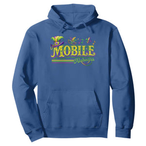 Mardi Gras Mobile Alabama AL Carnival Beads Hoodie TS11 Royal Blue Print Your Wear