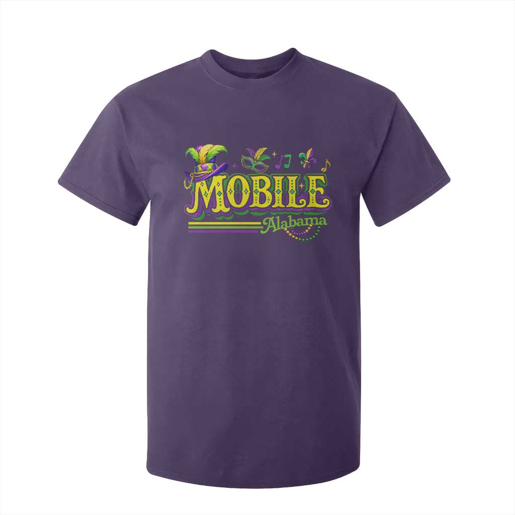 Mardi Gras Mobile Alabama AL Carnival Beads T Shirt For Kid TS11 Purple Print Your Wear