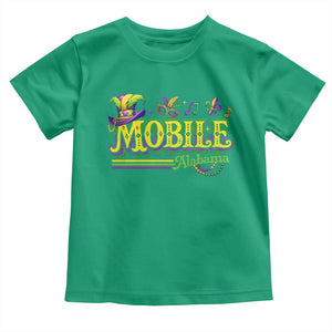 Mardi Gras Mobile Alabama AL Carnival Beads Toddler T Shirt TS11 Irish Green Print Your Wear