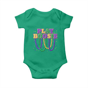 Funny Play Boosie Mardi Gras Baby Onesie Beads Fat Tuesday Carnival TS11 Irish Green Print Your Wear