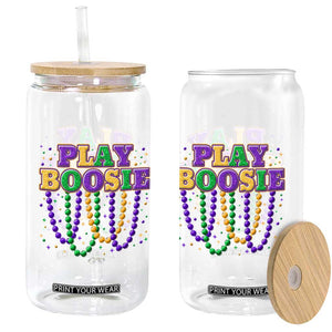 Funny Play Boosie Mardi Gras Glass Can Beads Fat Tuesday Carnival TS11 Print Your Wear