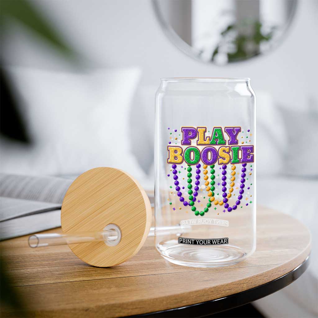 Funny Play Boosie Mardi Gras Glass Can Beads Fat Tuesday Carnival TS11 Print Your Wear