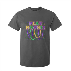 Funny Play Boosie Mardi Gras T Shirt For Kid Beads Fat Tuesday Carnival TS11 Dark Heather Print Your Wear