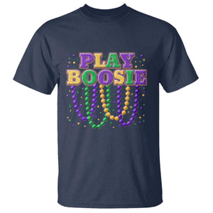 Funny Play Boosie Mardi Gras T Shirt Beads Fat Tuesday Carnival TS11 Navy Print Your Wear