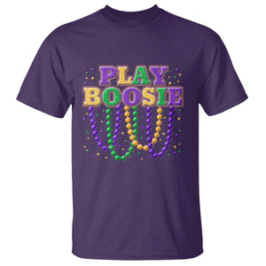 Funny Play Boosie Mardi Gras T Shirt Beads Fat Tuesday Carnival TS11 Purple Print Your Wear