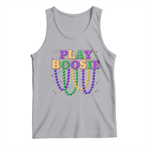 Funny Play Boosie Mardi Gras Tank Top Beads Fat Tuesday Carnival TS11 Athletic Heather Print Your Wear