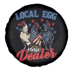 Funny Local Egg Dealer Spare Tire Cover Egg Farmer American Flag Chicken Easter TS11 Print Your Wear