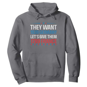 Funny They Want 1939 Germany Let's Give Them 1789 France Hoodie Political History TS11 Charcoal Print Your Wear