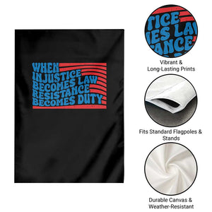 When Injustice Becomes Law Resistance Becomes Duty Garden Flag Thomas Jefferson Quotes TS11 Print Your Wear
