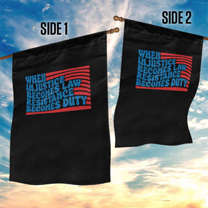 When Injustice Becomes Law Resistance Becomes Duty Garden Flag Thomas Jefferson Quotes TS11 Print Your Wear