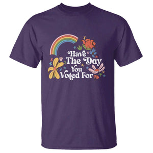 Have The Day You Voted For T Shirt Retro Rainbow TS11 Purple Print Your Wear