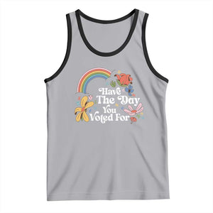 Have The Day You Voted For Tank Top Retro Rainbow TS11 Athletic Heather Black Print Your Wear