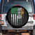 Irish Pride Spare Tire Cover American Flag Celtic Cross Shamrock St Patrick's Day TS11 No hole Black Print Your Wear