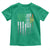 Irish Pride Toddler T Shirt American Flag Celtic Cross Shamrock St Patrick's Day TS11 Irish Green Print Your Wear