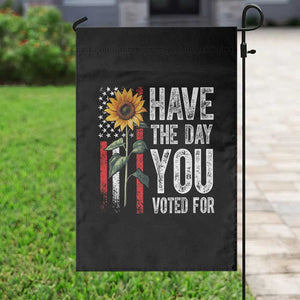 Have The Day You Voted For Garden Flag Vintage American Flag Sunflower TS11 Print Your Wear