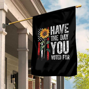 Have The Day You Voted For Garden Flag Vintage American Flag Sunflower TS11 Print Your Wear