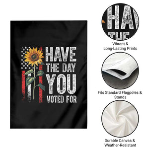 Have The Day You Voted For Garden Flag Vintage American Flag Sunflower TS11 Print Your Wear