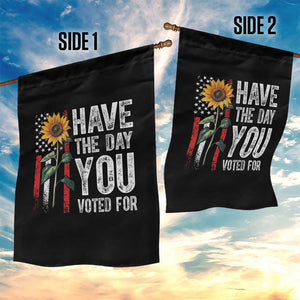 Have The Day You Voted For Garden Flag Vintage American Flag Sunflower TS11 Print Your Wear
