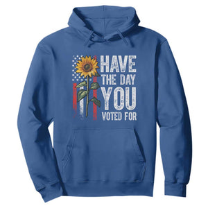 Have The Day You Voted For Hoodie Vintage American Flag Sunflower TS11 Royal Blue Print Your Wear