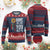Have The Day You Voted For Knit Sweatshirt Vintage American Flag Sunflower TS11 Burgundy Print Your Wear