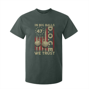 DOGE In Big Balls We Trust 2025 T Shirt For Kid Vintage Betsy Ross Flag TS11 Dark Forest Green Print Your Wear