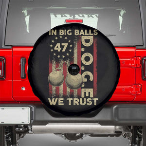 DOGE In Big Balls We Trust 2025 Spare Tire Cover Vintage Betsy Ross Flag TS11 Black Print Your Wear