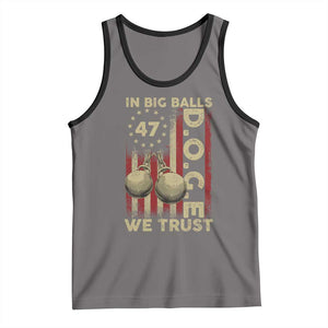 DOGE In Big Balls We Trust 2025 Tank Top Vintage Betsy Ross Flag TS11 Deep Heather Black Print Your Wear