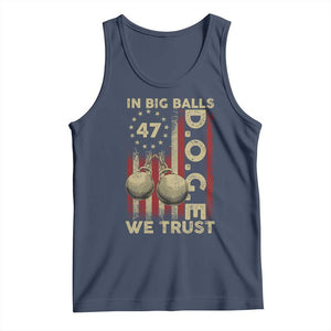 DOGE In Big Balls We Trust 2025 Tank Top Vintage Betsy Ross Flag TS11 Navy Print Your Wear