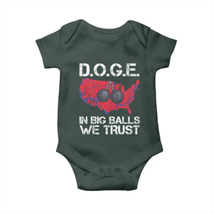 DOGE In Big Balls We Trust 2025 Baby Onesie Vintage American Map TS11 Print Your Wear