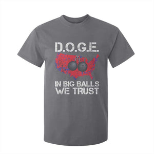 DOGE In Big Balls We Trust 2025 T Shirt For Kid Vintage American Map TS11 Charcoal Print Your Wear