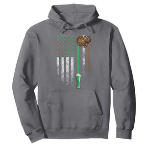 Funny St Patrick's Day Irish Beer Drinking Hoodie Vintage Irish American Flag TS11 Charcoal Print Your Wear