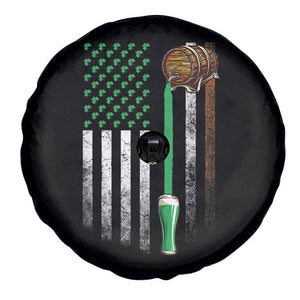 Funny St Patrick's Day Irish Beer Drinking Spare Tire Cover Vintage Irish American Flag TS11 Print Your Wear