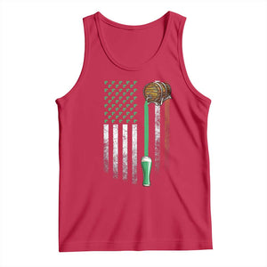 Funny St Patrick's Day Irish Beer Drinking Tank Top Vintage Irish American Flag TS11 Red Print Your Wear