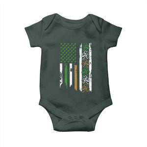 Funny Irish American Vintage Shamrock Flag Baby Onesie TS11 Print Your Wear
